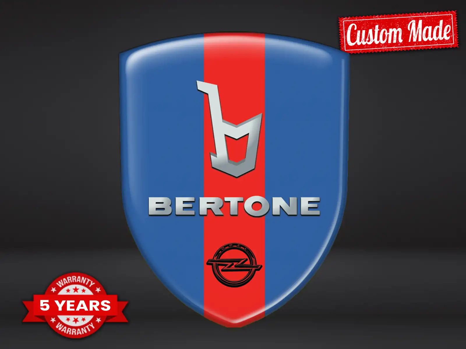 Bertone Heckscheibenaufkleber Universal Stern Hochwertig
